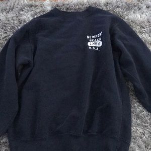 Brandy navy blue crew neck